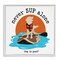 Stupell Industries Never SUP Alone Dog Framed Giclee Wall Art Design by Dog Is Good